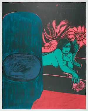 Corneille - Zeefdruk, Maghenta à la rose kopen? Bied vanaf 200!