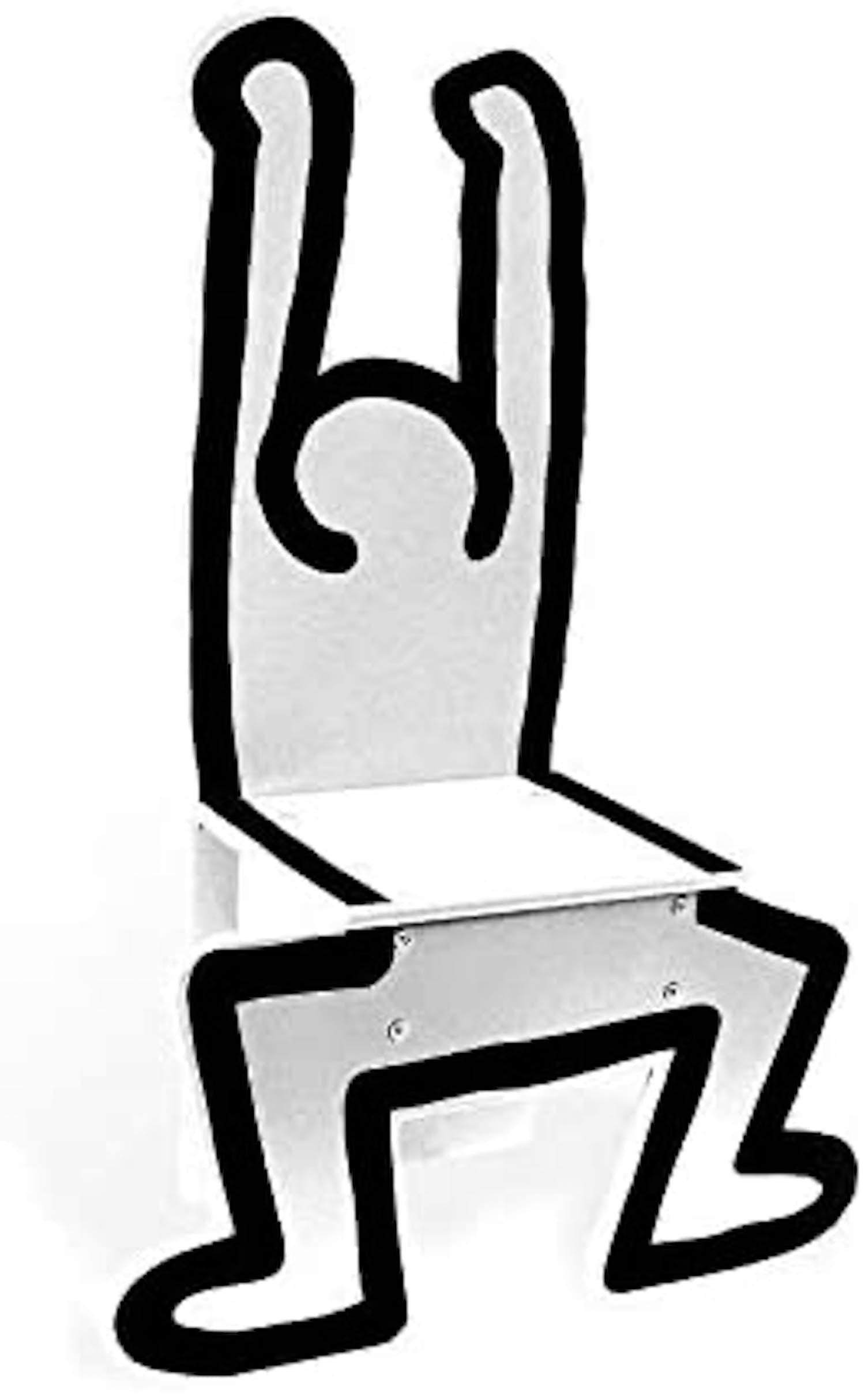 Keith Haring - Childrens Chair / Decorational Object White by Vilac verkocht voor € 135!