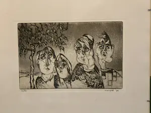 Margriet Westervaarder - Vier koppen / kop met bloemen kopen? Bied vanaf 25!