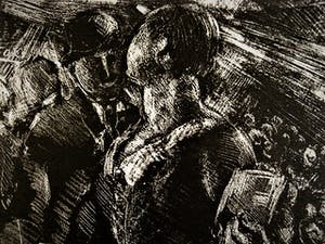 Ignaz Epper - Renommierter Schweizer expressionist - der Theaterbesuch - signiert kopen? Bied vanaf 29!