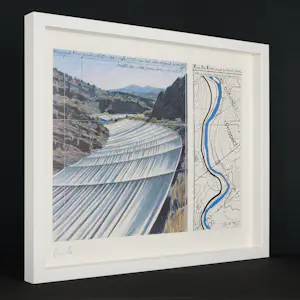 Christo - Gesigneerd »Over The River, Project for the Arkansas River, 1992-2017« kopen? Bied vanaf 590!