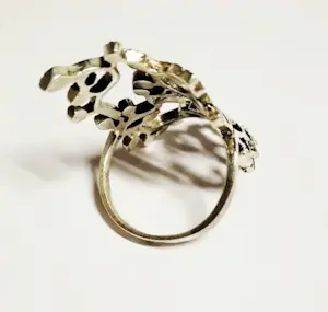 Vintage handgemaakte echte Zwitserse filigraan setting zilveren gotische ring kopen? Bied vanaf 75!