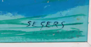 Buy Kees Segers - Acryl op doek, Zonder titel, Ingelijst (Zeer Groot!)? Bid from 80!