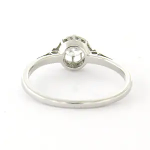 14k wit gouden solitair ring met een briljant geslepen diamant totaal 0.25ct kopen? Bied vanaf 270!