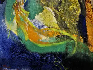 Theo Beerendonk - jaren 50 - expressionistische gemengde techniek- "twee naakten" gesigneerd kopen? Bied vanaf 52!