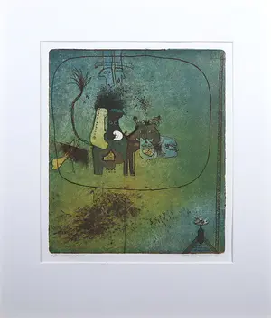 Michel van Overbeeke - Kleurenets, Kruis of munt - Ingelijst kopen? Bied vanaf 70!