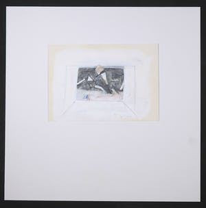 Piet Warffemius - Gouache, potlood en collage, Zonder titel kopen? Bied vanaf 35!