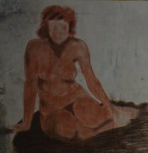 Wim Jurcka - krijttekening, naakt kopen? Bied vanaf 45!