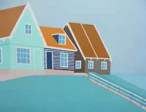 Jurjen Fontein - Prachtig haven gezicht op Marken.Mooi van kleur. kopen? Bied vanaf 75!