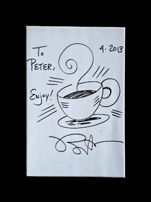 Romero Britto - Originele schets handgesigneerd kopen? Bied vanaf 109!