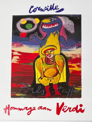 Corneille - Affiche Falstaff (Shakespeare) Hommage aan Verdi - Avec Tampon Atelier Corneille kopen? Bied vanaf 45!