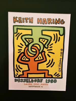 Keith Haring - Dusseldorf 1988/ A milano salvatore verkocht voor € 100!