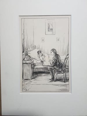 Jan Sluijters - Jan Sluijters sr 1881-1957 Originele tekening handgesigneerd in passe partout kopen? Bied vanaf 100!