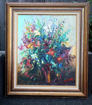 Jan Makkes - olieverf op doek: Stilleven kopen? Bied vanaf 395!