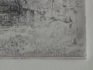 Willem Bastiaan Tholen - Boerderij aan vaart - Ets kopen? Bied vanaf 35!