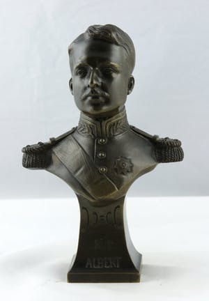 Brons (Onbekend) - Bronzen buste, Roi Albert kopen? Bied vanaf 1!