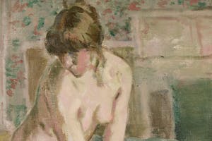 Hessel de Boer - Olieverf op doek, Naakt in interieur - Ingelijst kopen? Bied vanaf 400!