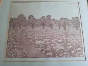 Peter Redeker - Ets, Landschap 1B verkauft für € 35!