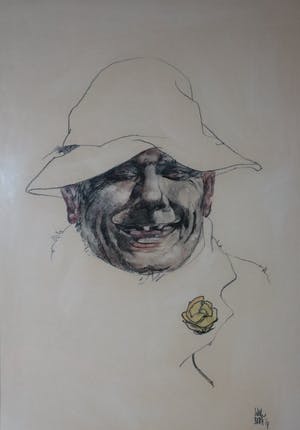 Will Berg - Zelfportret en lachende boer kopen? Bied vanaf 40!