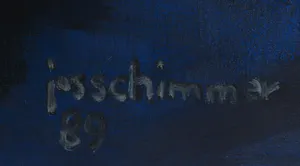Jos Schimmer - Olieverf op doek, Heimwee naar Marokko - Ingelijst (Zeer groot) kopen? Bied vanaf 1!
