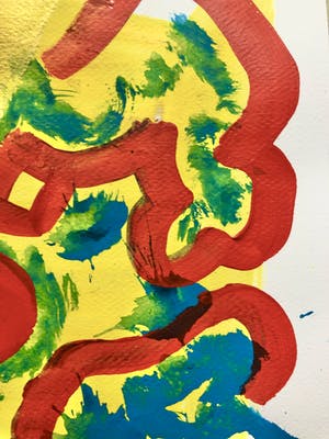 Peter Klashorst - Abstracte compositie kopen? Bied vanaf 49!