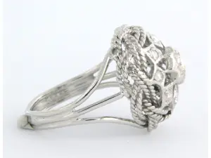 18k witgouden ring bezet met briljant geslepen diamant tot. 0,20ct kopen? Bied vanaf 830!