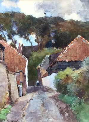 Chris van der Windt - C2999, Straatje Valkenburg verkocht voor € 350!