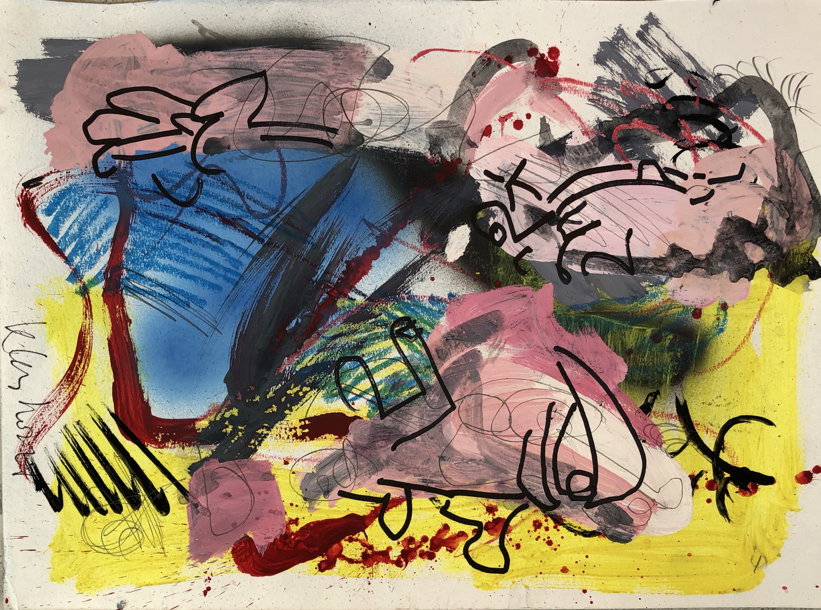 Peter Klashorst - Abstract werk kopen? Bied vanaf 1!