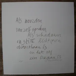 Simon Vinkenoog - Twee handgesigneerde litho's - 1993 kopen? Bied vanaf 99!