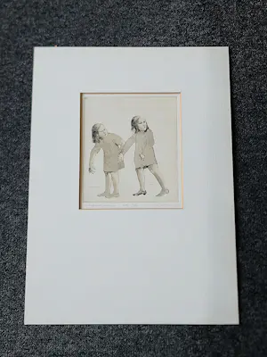Theo Daamen - Originele droge naald Ets - "omkijkende meisjes" - 1974 - beperkte oplage (60) kopen? Bied vanaf 48!
