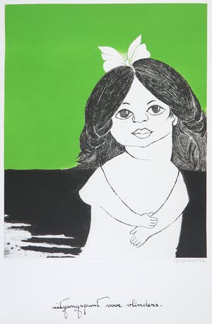 Ans Wortel - Kleurenets, Uitgangspunt voor vlinders / Prent 190 kopen? Bied vanaf 35!