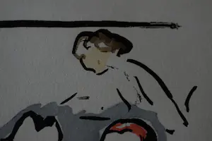 Kees van Dongen - Pochoir - Wijntje drinken - 1925 kopen? Bied vanaf 300!