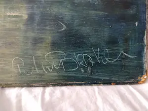 Peter van den Braken - Bergketen aan zee (mogelijk Gardameer te Italië) kopen? Bied vanaf 80!