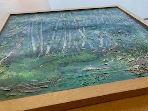 Herman Gouwe - Olieverf op doek, Landschap met bomen - Ingelijst kopen? Bied vanaf 1!