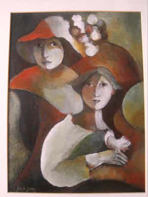 Jan de Jong - Man Vrouw Duif. verkocht voor € 60!