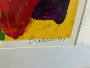 Jan Cremer - Zeefdruk - Tulpen 2 - Ingelijst - art glas kopen? Bied vanaf 340!