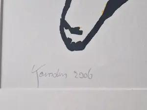 Ed Koenders - Grote kleurrijke zeefdruk "Panda" - oplage 200 – gesigneerd & ingelijst kaufen? Bieten Sie von 52!