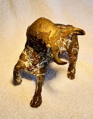 Jos Dirix - Bronzen buffel kopen? Bied vanaf 350!