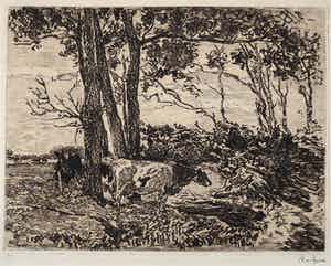 Willem de Zwart - Koeien onder bomen verkocht voor € 45!