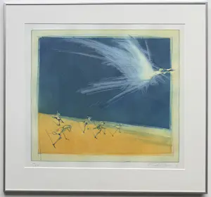 Ronald Tolman - handgesigneerde kleurenets | 'Zonder titel' | 1995 (INGELIJST) kopen? Bied vanaf 120!