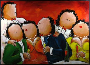 Theo Broeren - Acryl op doek, Grote verjaardag (Groot) kopen? Bied vanaf 100!