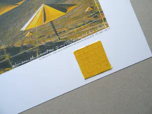 Christo - The Yellow Umbrellas US + origineel stofmonster - Lithoseri Domberger kopen? Bied vanaf 69!