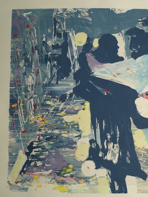 Emeke Buitelaar - Monoprint , Abstracte voorstelling – 1988 kopen? Bied vanaf 35!