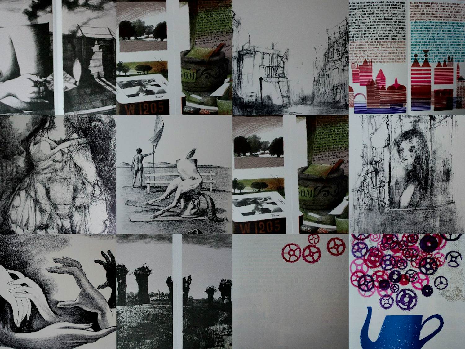 Joop Moesman - Kuik, Wijnberg, de jong:diverse litho's incl boekjes Petit nr 1 t/m 6 - 1979 kopen? Bied vanaf 449!