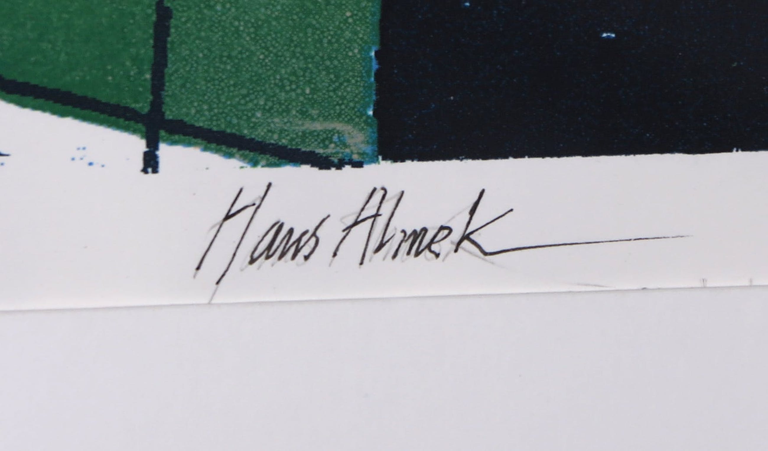 Hans Almekinders - Zeefdruk, Hoog van de toren blazen Verkocht