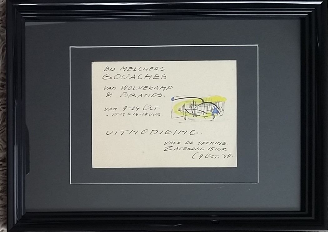 Eugene Brands - Originele 1948 aquarel op papier  kopen? Bied vanaf 200!