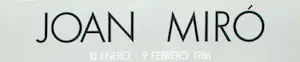 Joan Miro - Affiche SALA SAN PRUDENCIO uit 1986 kopen? Bied vanaf 55!