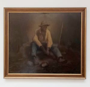 Frans Jacobs - Vrij naar E. Millet - Groot formaat in luxe lijst kopen? Bied vanaf 25!