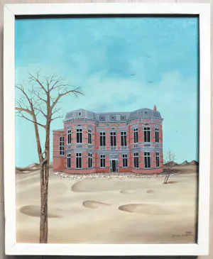 Jenny van Herwijnen - Zandgebak, olieverf op doek (netjes ingelijst) kopen? Bied vanaf 150!