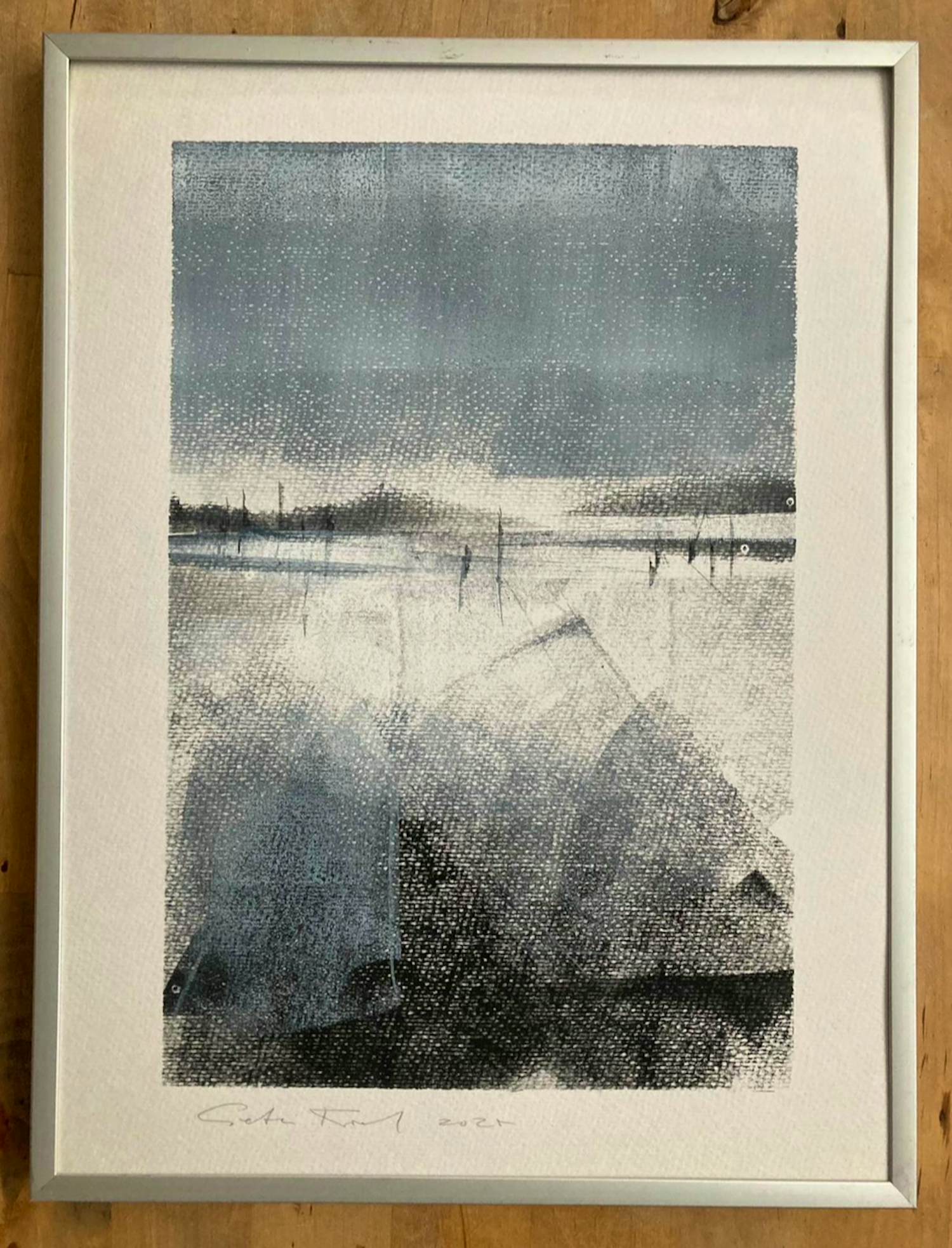 Peter Kool - “Untitled” Abstract Landscape kopen? Bied vanaf 95!